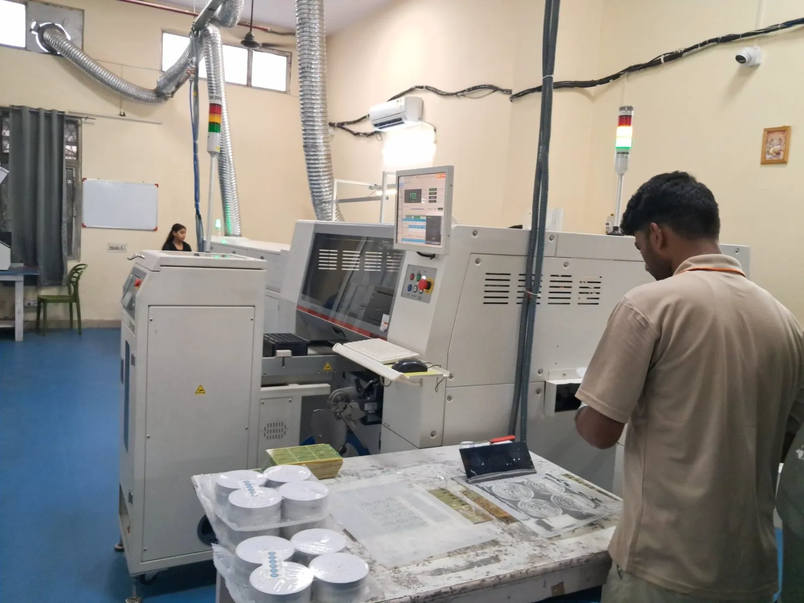 Technician at the L3 repair facility