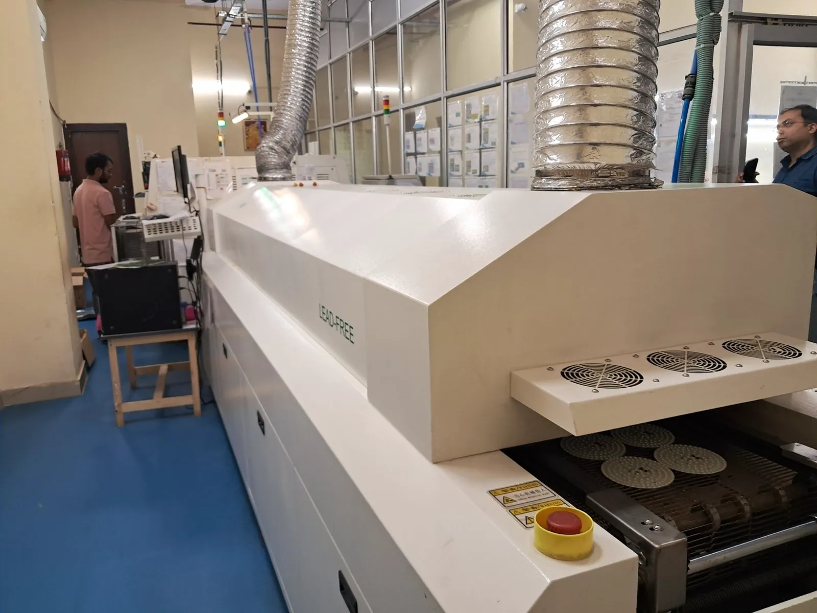 Reflow oven in the repair facility