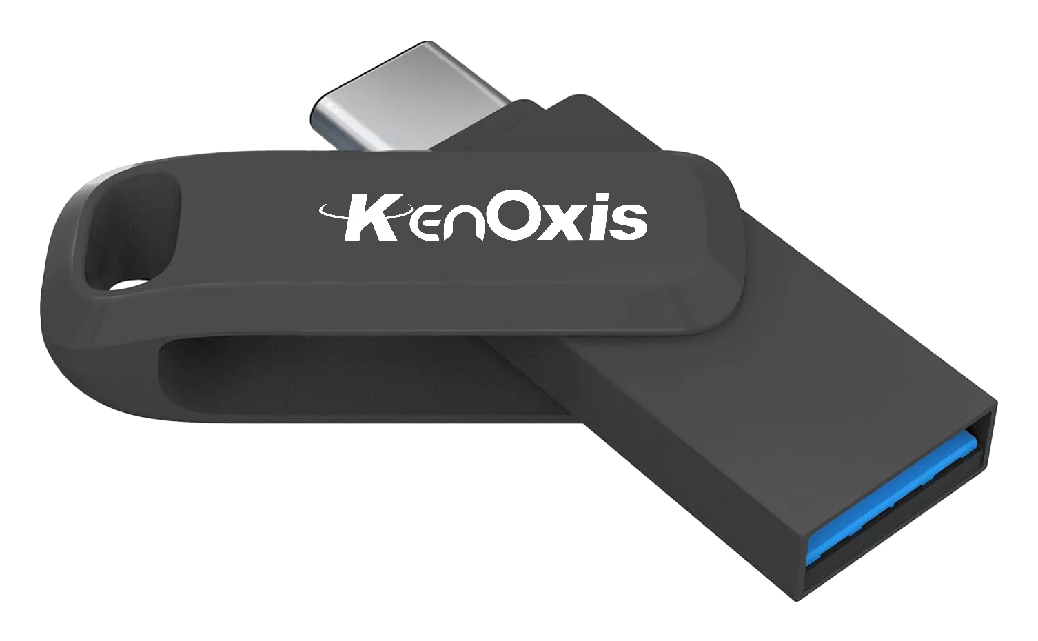 Kenoxis OTG Type-C and USB-A dual flash drive, black