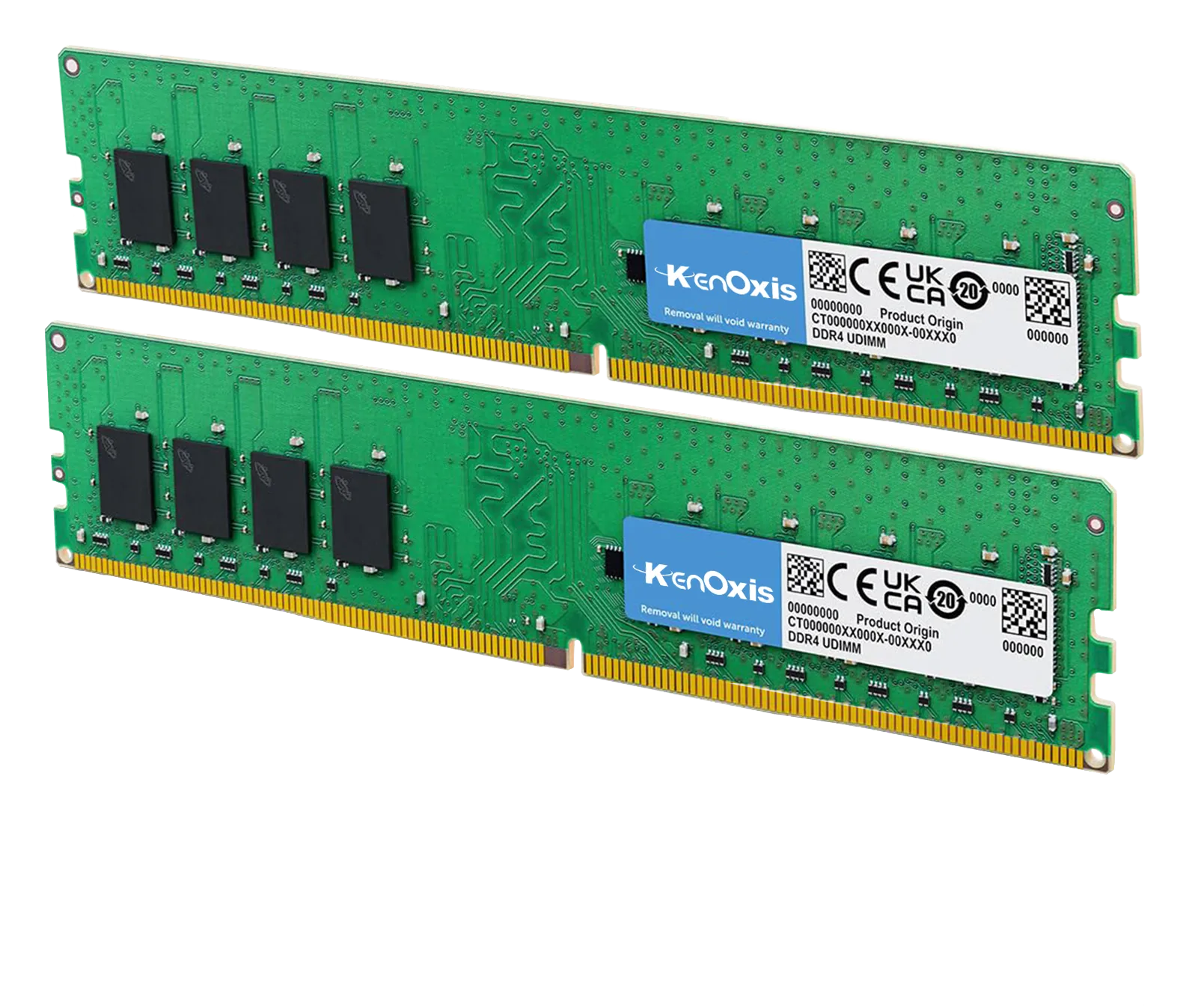 Two Kenoxis DDR4 desktop memory modules