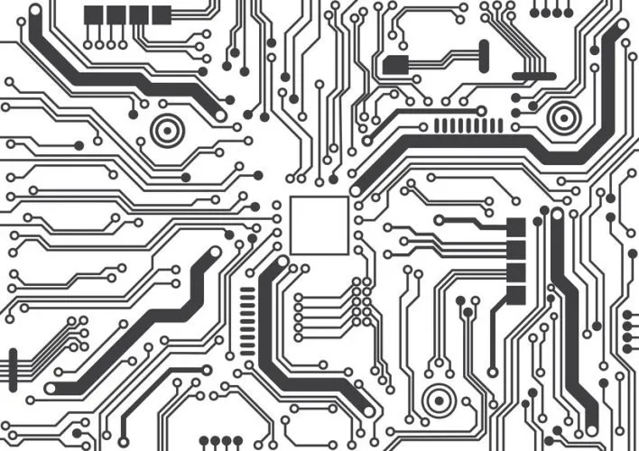 PCB trace layout drawing